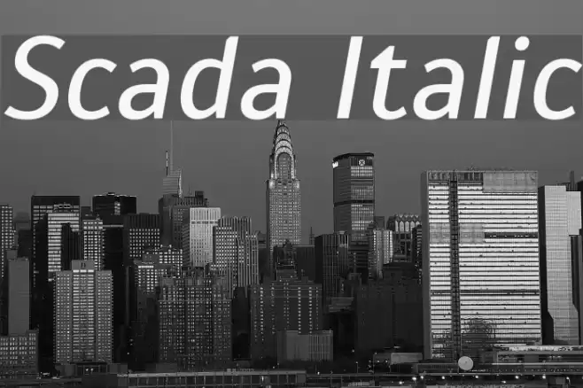 Scada Italic Fuentes examples