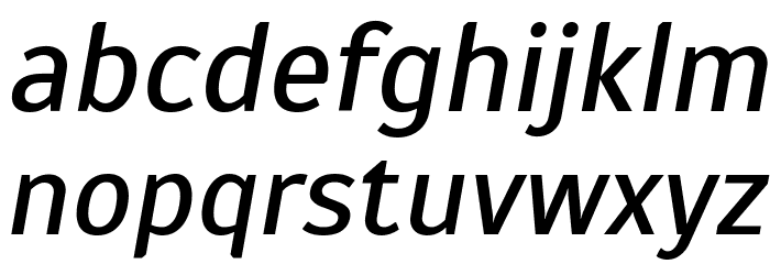 Scada Italic Fuentes MINÚSCULAS