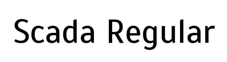 Scada Regular Font