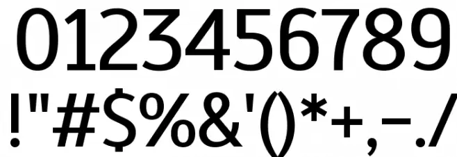 Scada Regular Font OTHER CHARS