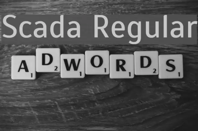 Scada Regular Font examples