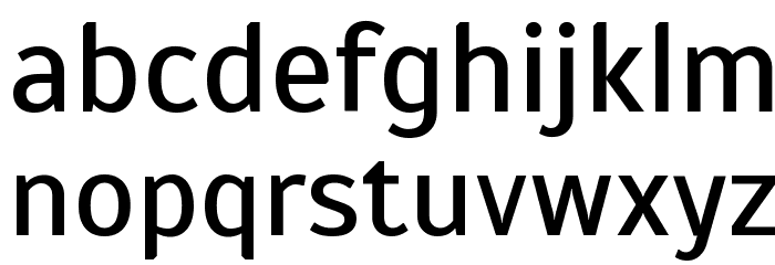 Scada Regular Font LOWERCASE