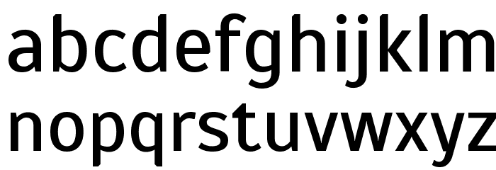 Scada Font LOWERCASE
