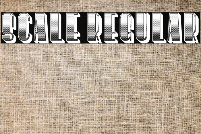 Scale Regular Example 3