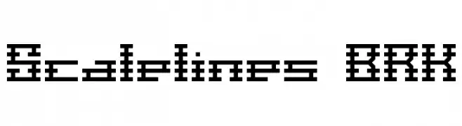 Scalelines BRK  Frei Schriftart Herunterladen