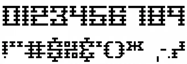 Scalelines BRK Font OTHER CHARS