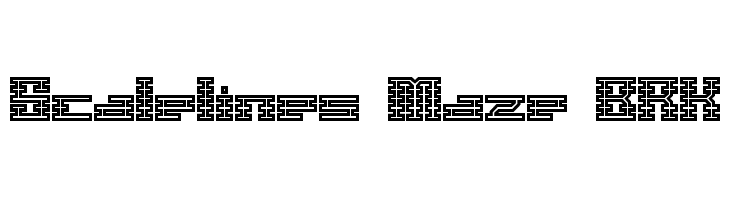 Scalelines Maze BRK  フリーフォントのダウンロード