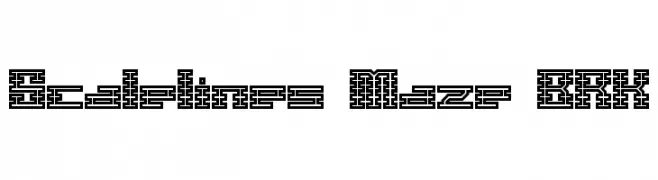 Scalelines Maze BRK  Frei Schriftart Herunterladen