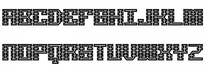 Scalelines Maze BRK Schriftart Groß
