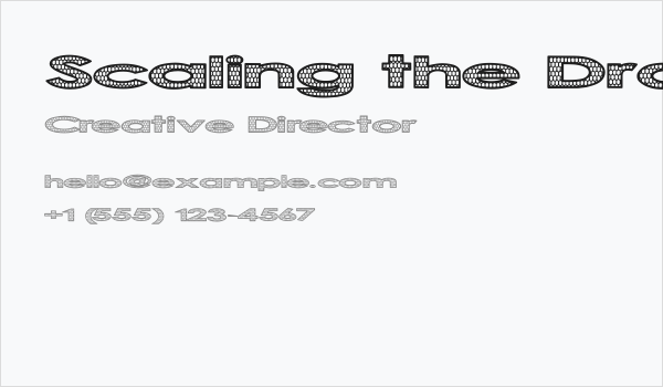 Scaling the Dragon Business Card