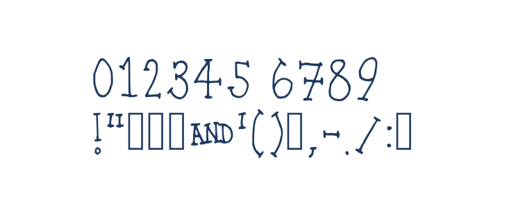 Scallywag Regular Other Characters