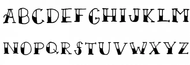 Scallywag Regular Schriftart Groß