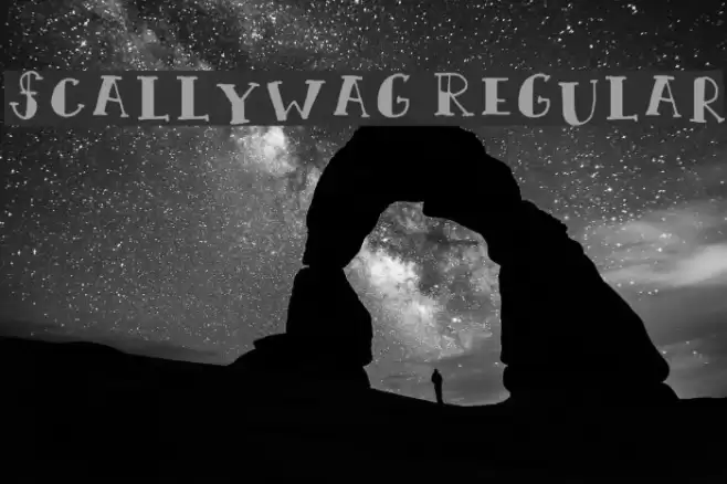 Scallywag Regular Font examples