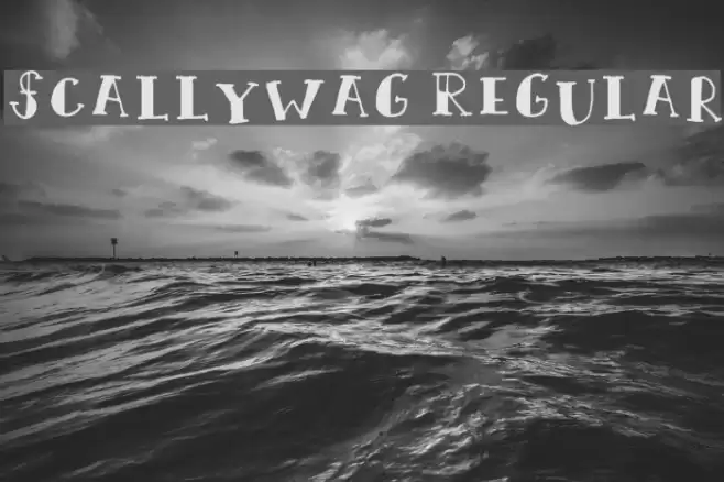 Scallywag Regular Font examples