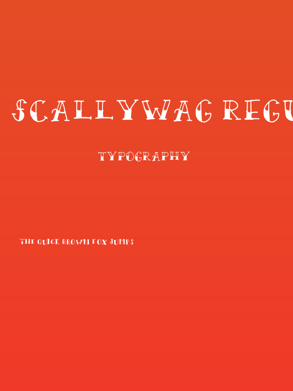 Scallywag Regular Poster