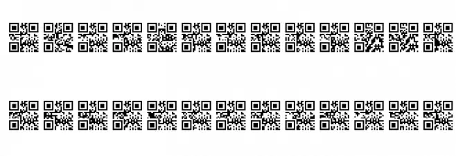 Scan me QR फ़ॉन्ट अपरकेस