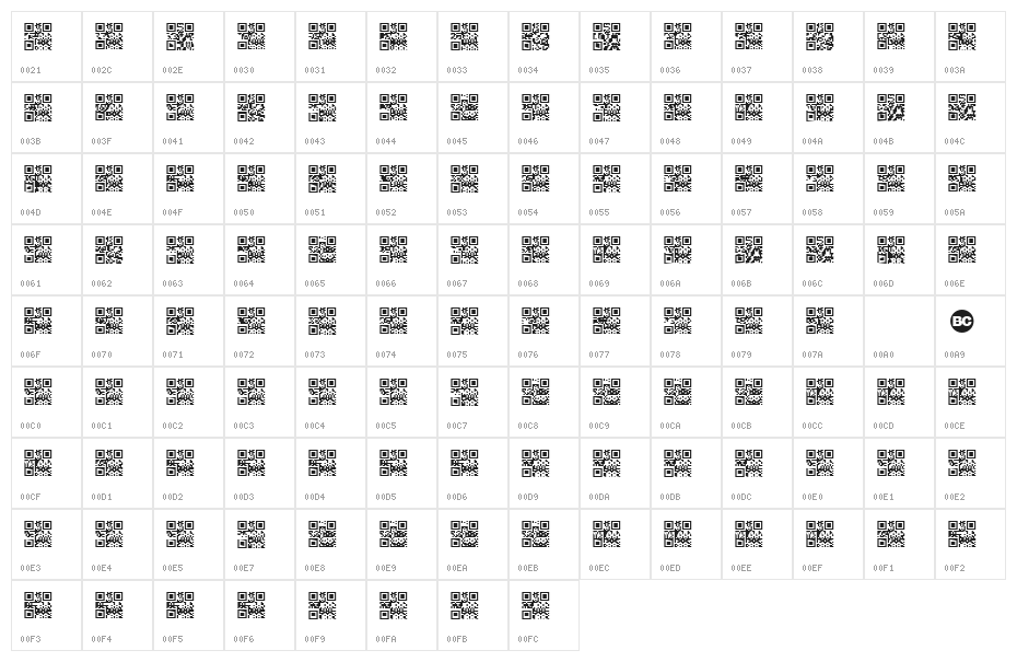 Scan me  QR Character Map