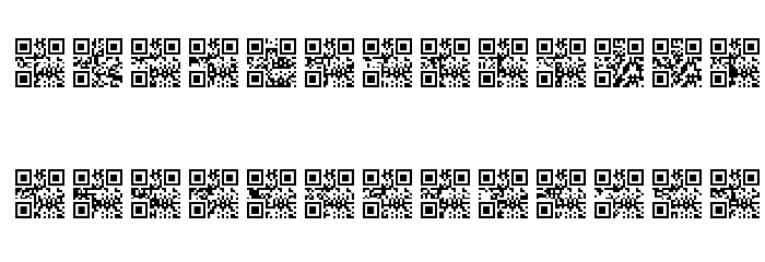 Scan me QR Font LOWERCASE
