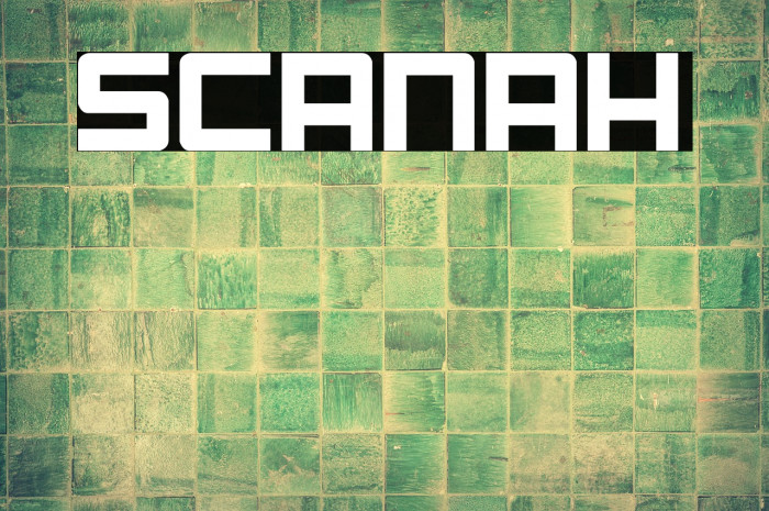 Scanah Font examples