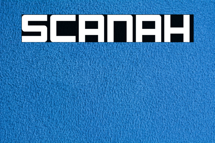 Scanah Font examples