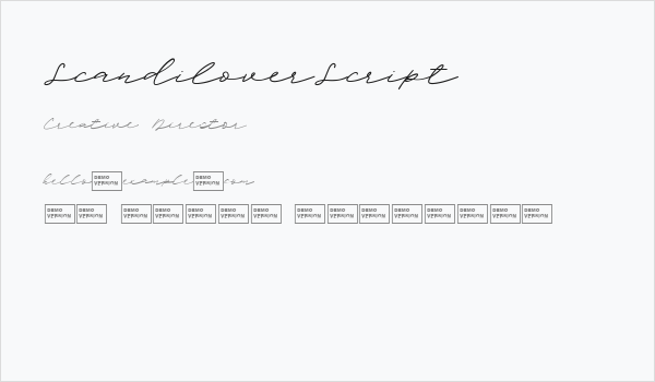 ScandiloverScript Business Card