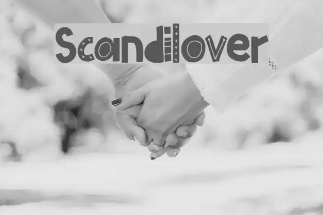 Scandilover Font examples