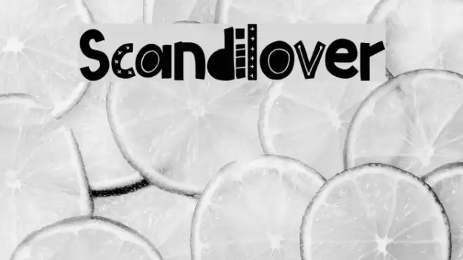 Scandilover Font examples