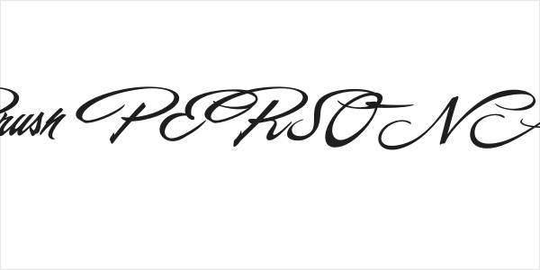 Scandinavia Brush PERSONAL Regular Logo