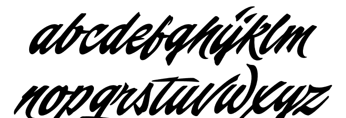 Scandinavia Brush PERSONAL Regular Font LOWERCASE