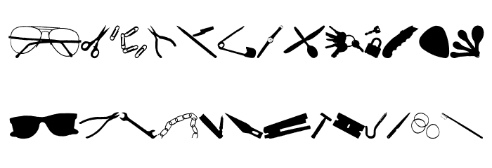 Scanned Objects JL Font LOWERCASE