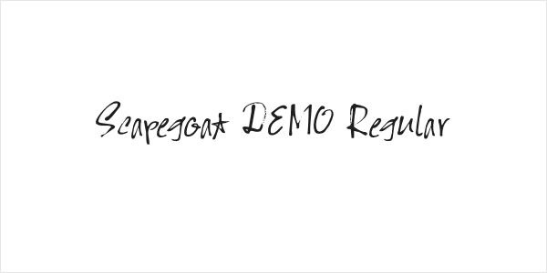 Scapegoat DEMO Regular Logo
