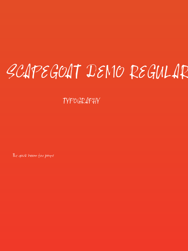 Scapegoat DEMO Regular Poster