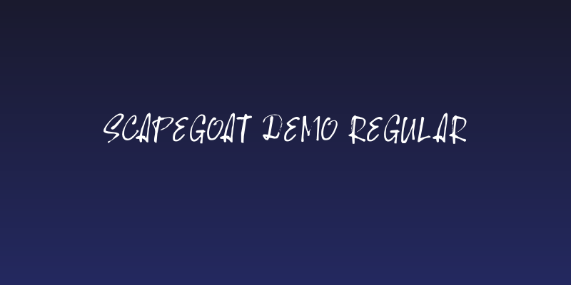 Scapegoat DEMO Regular Social Header