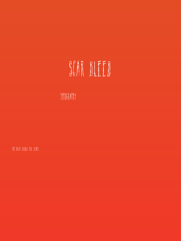 Scar Bleed Poster