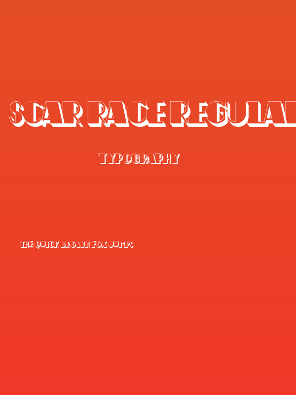 Scar Race Regular Poster