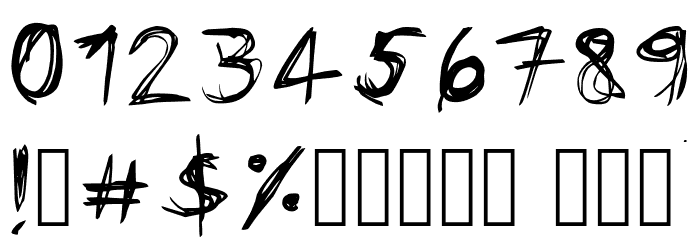 Scar-Regular Font Alte caractere
