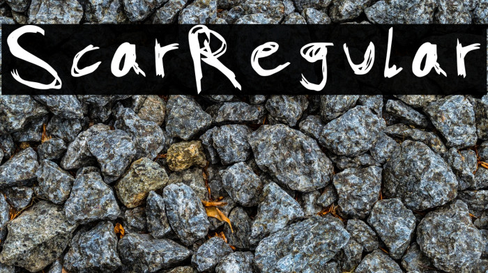 Scar-Regular Font examples