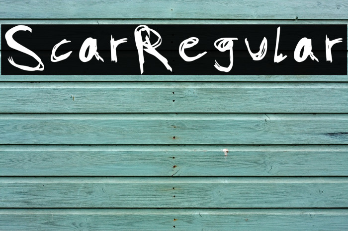 Scar-Regular Font examples