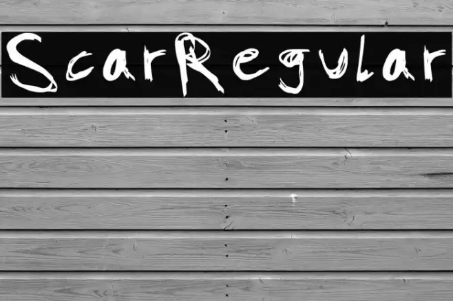 Scar-Regular Шрифта examples