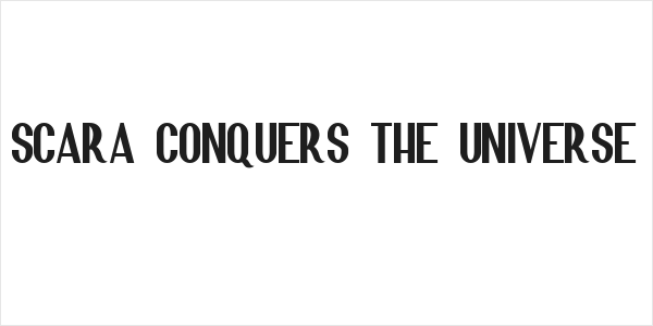 Scara Conquers the Universe Logo