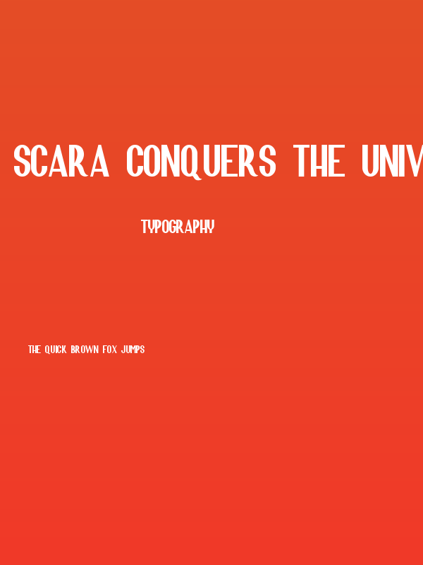 Scara Conquers the Universe Poster