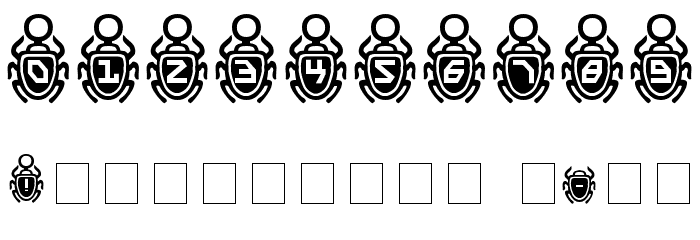 Scarab Border Font OTHER CHARS
