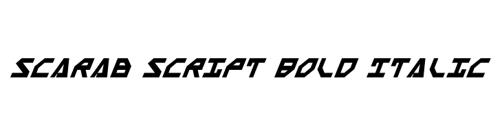Scarab Script Bold Italic  Frei Schriftart Herunterladen