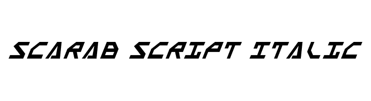 Scarab Script Italic  font caratteri gratis