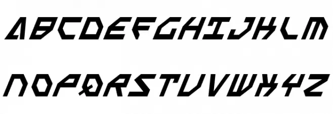 Scarab Script Italic Caratteri MAIUSCOLE