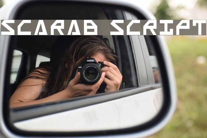 Scarab Script Font examples