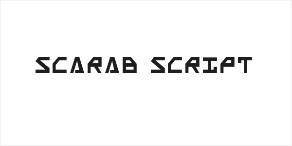 Scarab Script Logo
