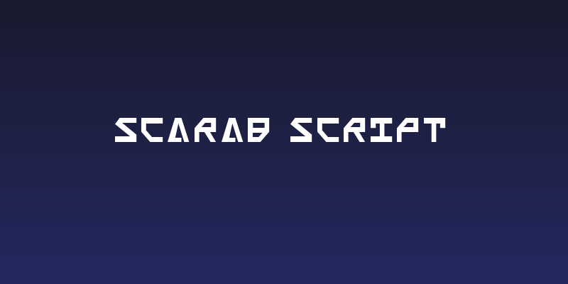 Scarab Script Social Header