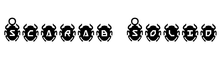 Scarab Solid Font