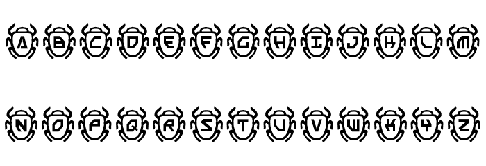 Scarab Font LOWERCASE